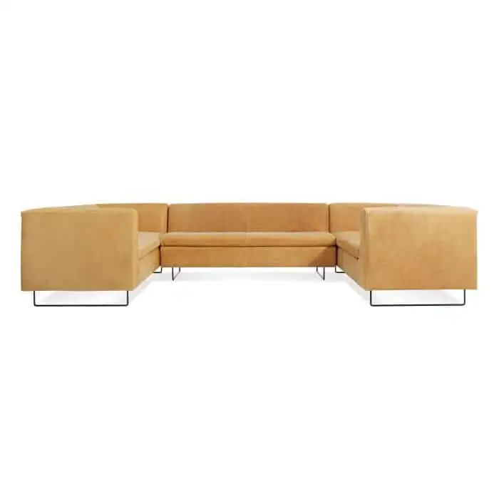 BONNIE & CLYDE U-SHAPED SECTIONAL LEATHER SOFA 2 BONNIE & CLYDE U-SHAPED SECTIONAL LEATHER SOFA - Image 2