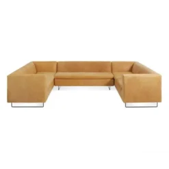 BONNIE & CLYDE U-SHAPED SECTIONAL LEATHER SOFA
