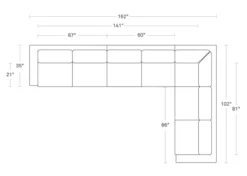 NEW STANDARD LEATHER SECTIONAL SOFA – LARGE -Cheap Chairs Shop Capturenew2 700x498 1