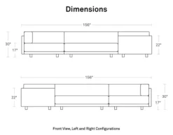 SUNDAY L SECTIONAL SOFA W/ CHAISE -Cheap Chairs Shop Lchaise2 700x546 1
