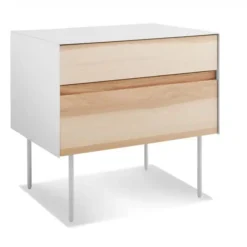 CLAD NIGHTSTAND -Cheap Chairs Shop cd1 ntdstd hk clad nightstand hickory white 34 high.2x 3 700x700 1