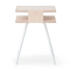 STEEL WOOD SIDE TABLE