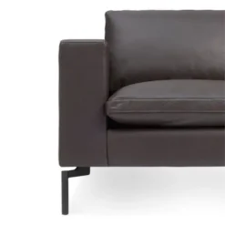 NEW STANDARD LEATHER SECTIONAL SOFA – MEDIUM 9 NEW STANDARD LEATHER SECTIONAL SOFA – MEDIUM -Cheap Chairs Shop detail dark brown leather front new standard collection 11 700x700 1