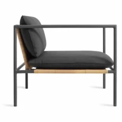 DOG DAYS OUTDOOR LOUNGE CHAIR -Cheap Chairs Shop dg1 lngchr cl sidelow dog days outdoor lounge chair sunbrella coal black 700x700 1