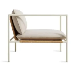 DOG DAYS OUTDOOR LOUNGE CHAIR -Cheap Chairs Shop dg1 lngchr ln sidelow dog days outdoor lounge chair sunbrella linen white 700x700 1