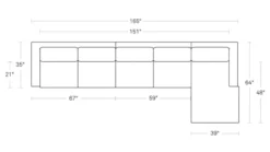 NEW STANDARD SECTIONAL SOFA – MEDIUM -Cheap Chairs Shop fabmed2 700x393 1