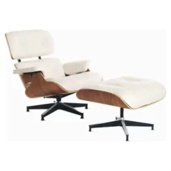 EAMES LOUNGE CHAIR & OTTOMAN – WALNUT