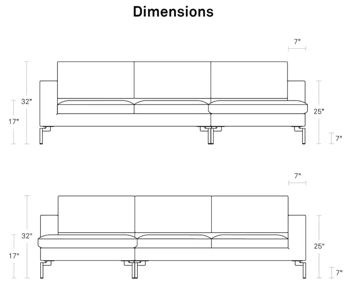 NEW STANDARD LEATHER SOFA W/ CHAISE 5 NEW STANDARD LEATHER SOFA W/ CHAISE - Image 5