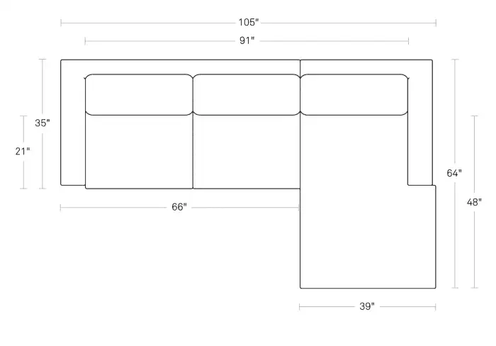 NEW STANDARD LEATHER SOFA W/ CHAISE 6 NEW STANDARD LEATHER SOFA W/ CHAISE - Image 6