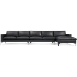 NEW STANDARD LEATHER SECTIONAL SOFA – MEDIUM 10 NEW STANDARD LEATHER SECTIONAL SOFA – MEDIUM -Cheap Chairs Shop ns1 secbkf gn new standard sectional medium right granite leather 700x700 1