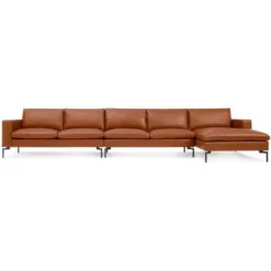 NEW STANDARD LEATHER SECTIONAL SOFA – MEDIUM
