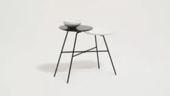 PEGGY SIDE TABLE – QUARTZ -Cheap Chairs Shop peggy side table white blk marble detail 01 700x393 1