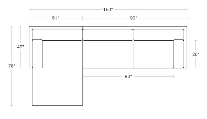 SUNDAY SOFA W/ CHAISE 3 SUNDAY SOFA W/ CHAISE - Image 3