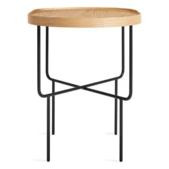 ROUNDHOUSE TALL SIDE TABLE 8 ROUNDHOUSE TALL SIDE TABLE -Cheap Chairs Shop rh1 tlsdtb wo side roundhouse tall side table white oak 700x700 1