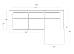 NEW STANDARD SOFA W/ CHAISE -Cheap Chairs Shop smallchaise2 700x507 1