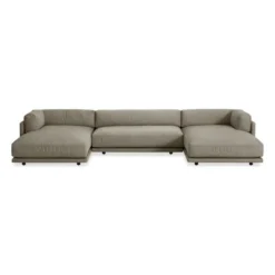 SUNDAY U-SHAPED SECTIONAL SOFA -Cheap Chairs Shop sn1 usecbk bk fronthigh sunday u shaped sectional sanford black 1 700x700 1